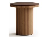 Столик деревянный кофейный Atmosphera Frisbee тик, керамогранит Фото 6
