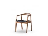 Кресло деревянное с обивкой Sancrea Mira бук, ткань Фото 5
