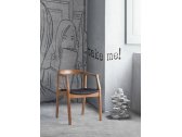Кресло деревянное с обивкой Sancrea Mira бук, ткань Фото 4
