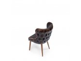 Кресло деревянное с обивкой Sancrea Selen бук, ткань Фото 5
