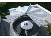 Зонт дизайнерский с подсветкой Extremis Kosmos Round + LED Light сталь, полиэстер белый Фото 11