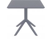 Комплект пластиковой мебели Siesta Contract Sky 80 Pro сталь, стеклопластик темно-серый Фото 9