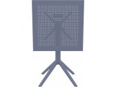 Комплект пластиковой мебели Siesta Contract Sky Folding 60 Air сталь, стеклопластик темно-серый Фото 6