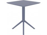 Комплект пластиковой мебели Siesta Contract Sky Folding 60 Air сталь, стеклопластик темно-серый Фото 15