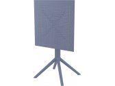 Комплект пластиковой мебели Siesta Contract Sky Folding 60 Air сталь, стеклопластик темно-серый Фото 8