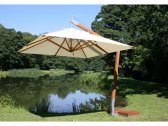 Зонт с боковой опорой квадратный BAMBOO бамбук, полиэстер натуральный Фото 3