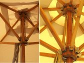 Зонт квадратный с центральной опорой BAMBOO бамбук, полиэстер натуральный Фото 7