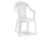 Кресло пластиковое SCAB GIARDINO Elegant Scratchproof Monobloc пластик белый Фото 1