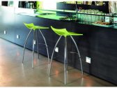 Стул барный пластиковый Scab Design Diablito сталь, технополимер хром, зеленый Фото 3
