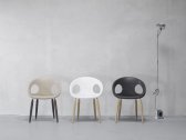 Кресло пластиковое Scab Design Natural Drop сталь, дуб, технополимер натуральный дуб, антрацит Фото 6
