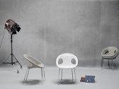 Кресло пластиковое Scab Design Drop 4 legs сталь, технополимер хром, тортора Фото 4