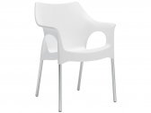Кресло пластиковое Scab Design Ola анодированный алюминий, полипропилен лен Фото 1