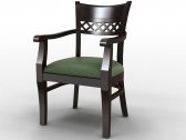 Кресло деревянное мягкое Россия Дельта бук, ткань Фото 2
