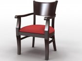 Кресло деревянное мягкое Россия Эпсилон бук, ткань Фото 2