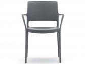 Кресло пластиковое PEDRALI Ara стеклопластик темно-серый Фото 7