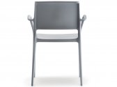 Кресло пластиковое PEDRALI Ara стеклопластик серый Фото 5