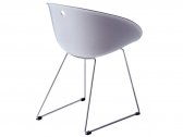 Кресло пластиковое на полозьях PEDRALI Gliss металл, пластик белый Фото 4