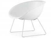 Кресло пластиковое на полозьях PEDRALI Gliss Lounge металл, пластик белый Фото 3