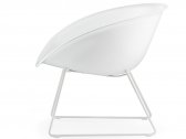 Кресло пластиковое на полозьях PEDRALI Gliss Lounge металл, пластик белый Фото 5