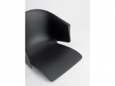 Кресло пластиковое PEDRALI Grace металл, пластик черный Фото 4