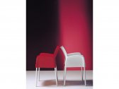 Кресло пластиковое PEDRALI Ice металл, полипропилен красный Фото 4