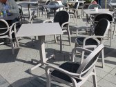 Кресло пластиковое уличное Nardi пластик, синтетик тортора, вставка кофе Фото 2