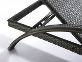 Шезлонг-лежак плетеный Tagliamento Monaco Sunbed алюминий, искусственный ротанг кофе Фото 6
