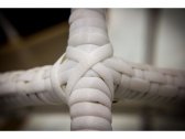 Диван плетеный двухместный ORION алюминий, искусственный ротанг белый Фото 2