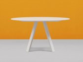Стол круглый PEDRALI Arki-Table Compact металл, HPL белый Фото 2
