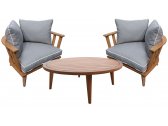 Комплект деревянной мебели Azzura 0826-25 акация натуральный тик, серый Фото 6