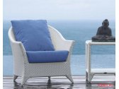Кресло плетеное с подушками Skyline Design Malta алюминий, искусственный ротанг, sunbrella белый, бежевый Фото 8