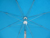 Зонт пляжный с поворотной рамой Maffei Alux алюминий, дралон голубой Фото 6