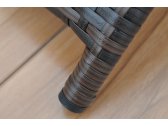 Шезлонг плетеный KVIMOL искусственный ротанг темно-коричневый Фото 6
