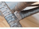 Шезлонг плетеный KVIMOL искусственный ротанг темно-коричневый Фото 7