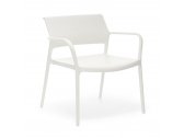 Кресло пластиковое PEDRALI Ara Lounge полипропилен белый Фото 3