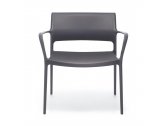 Кресло пластиковое PEDRALI Ara Lounge полипропилен темно-серый Фото 3