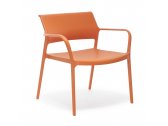 Кресло пластиковое PEDRALI Ara Lounge полипропилен оранжевый Фото 1