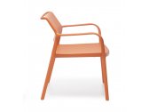 Кресло пластиковое PEDRALI Ara Lounge полипропилен оранжевый Фото 3