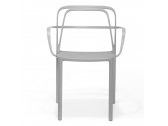 Кресло пластиковое PEDRALI Intrigo алюминий темно-бежевый Фото 4