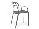 Кресло пластиковое PEDRALI Intrigo алюминий серый Фото 7