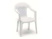 Кресло пластиковое SCAB GIARDINO Penelope medium back пластик белый Фото 1