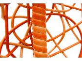 Кресло плетеное подвесное KVIMOL KM-0001 сталь, искусственный ротанг оранжевый Фото 8