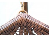 Кресло плетеное подвесное KVIMOL KM-0001 сталь, искусственный ротанг коричневый Фото 9