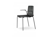 Кресло пластиковое PEDRALI Tweet металл, стеклопластик черный Фото 1