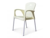 Кресло пластиковое Afina Contract Remy сталь, полипропилен белый Фото 1