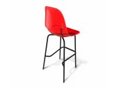 Барный прозрачный стул SHE-TON металл, пластик красный Фото 3