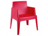 Кресло пластиковое Grattoni GS 1015 полипропилен, стекловолокно красный Фото 1