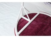 Кресло плетеное подвесное KVIMOL КМ-0031 сталь, искусственный ротанг белый, серый Фото 8