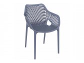 Кресло пластиковое Grattoni GS 1051 стеклопластик темно-серый Фото 2