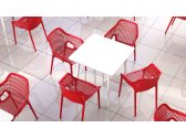 Кресло пластиковое Grattoni GS 1051 полипропилен, стекловолокно красный Фото 4